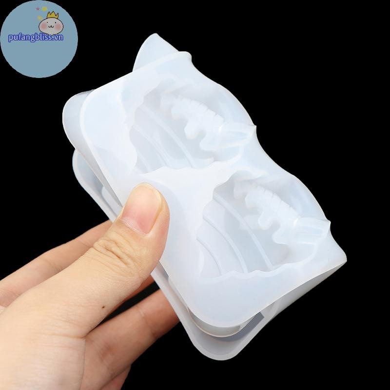 Pufangbliss DIY Kem Popsicle Khuôn Silicon Thực Phẩm Cabochon DIY Decoden Tiếp Liệu VN