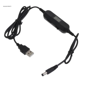 Ec USB 5V sang 1 5V 3V 4 5V 6V 9V 12V Cáp điện áp đầu ra có thể điều chỉnh Dây chuyển đổi bước lên xuống cho đồng hồ đồ chơi và hơn thế nữa