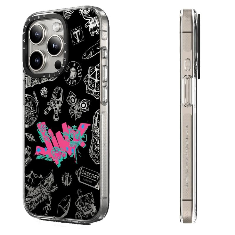 Casetify X ARCANE Jinx Graffiti & Biểu tượng hút từ tính Clear