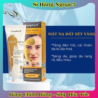 MẶT NẠ ĐẤT SÉT Compliment Detox Da, Làm Sáng, Kiềm Dầu, Se Khít Lỗ Chân Lông 80ml của Nga