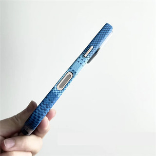 Iphone từ tính siêu mỏng 16 15 13 12 14 Pro Max Ống kính hợp kim mờ PC cứng Vỏ sợi Carbon hình học.