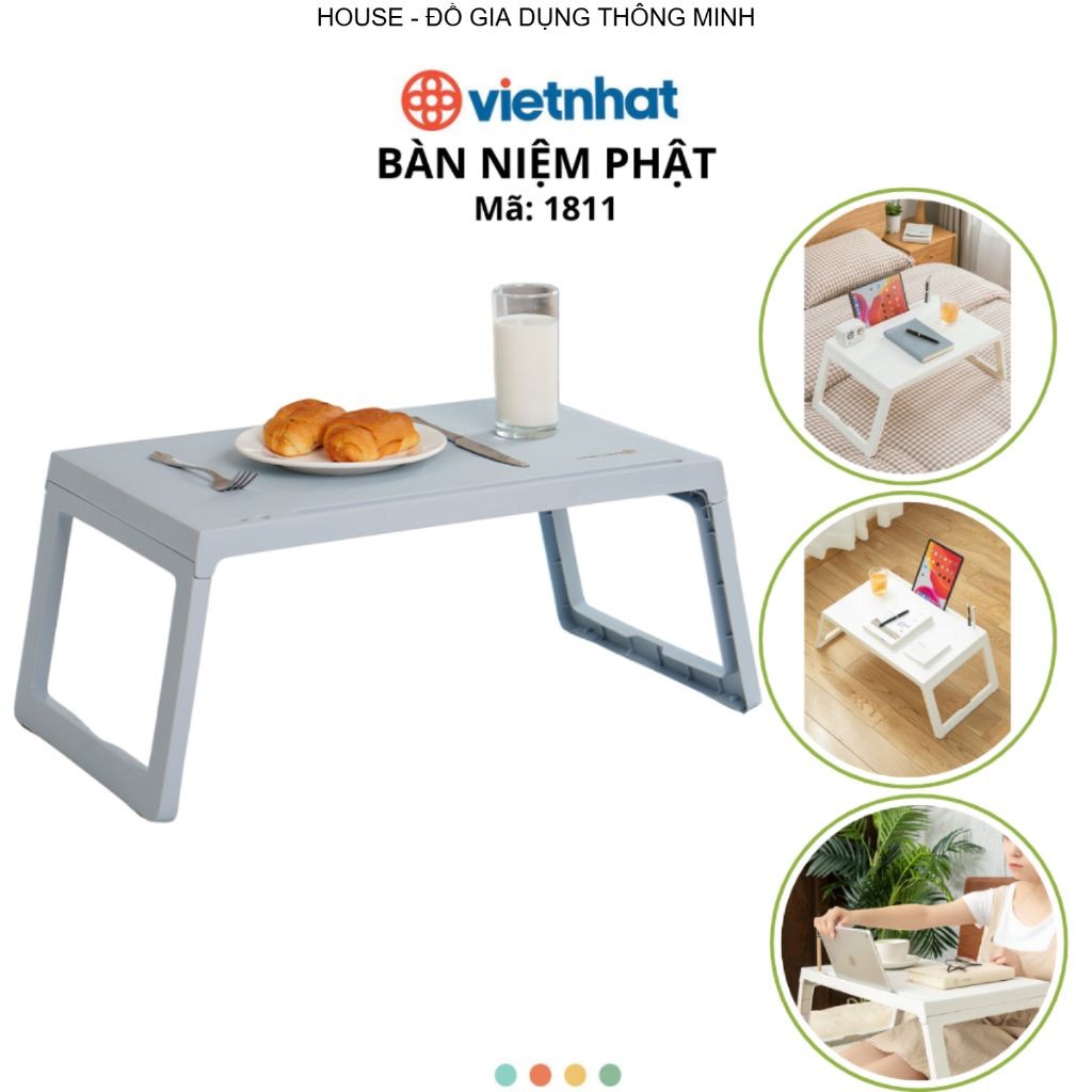 Bàn Chữ Nhật Gấp Gọn Tiện Lợi, Bàn Học Thông Minh Chính Hãng Việt Nhật (1833)