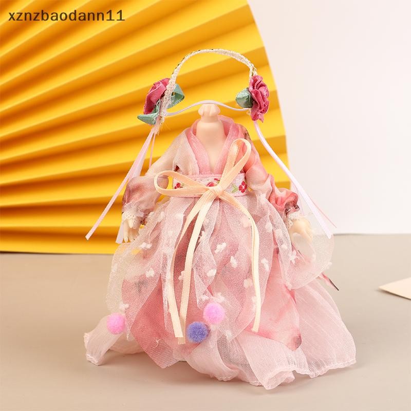 HL 16CM Búp bê phong cách Trung Quốc Hanfu Quần áo Đầm Búp bê Trang phục cổ xưa Áo choàng Búp bê Phụ kiện quần áo Đồ chơi trang điểm cho bé gái LMWU