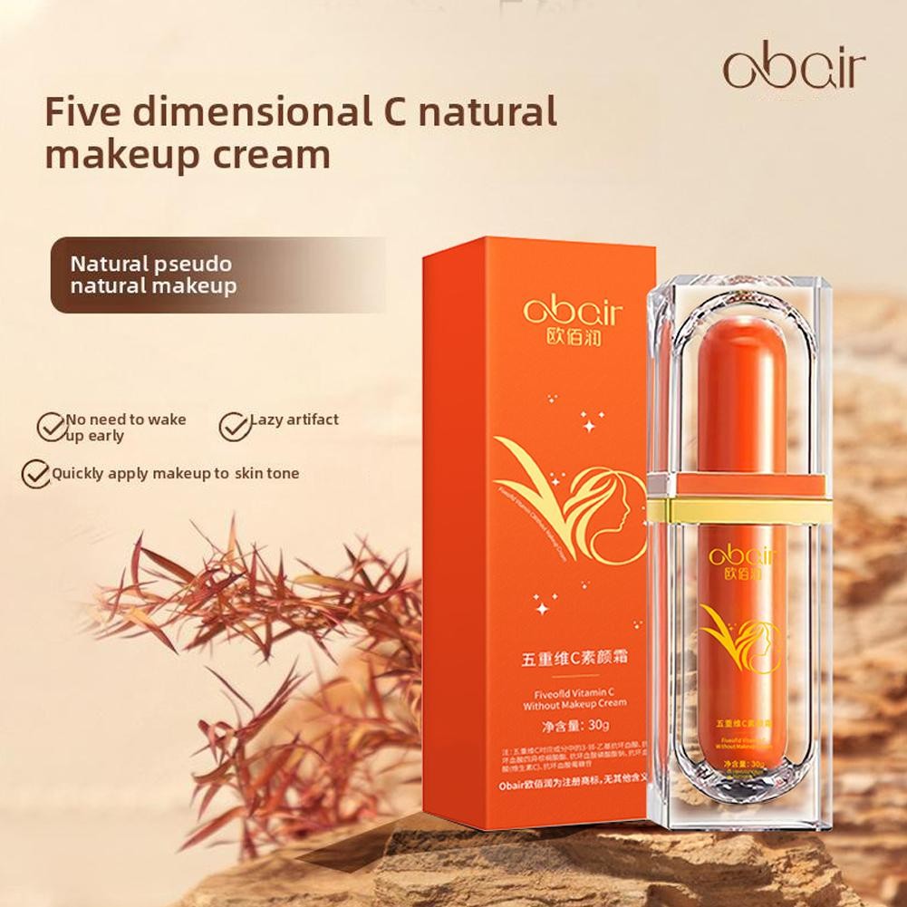 30g Kem bổ sung Five Vitamin C Kem che khuyết điểm / Vitamin Up Cream Vc Lazy Suyan / Kem trang điểm T6c5