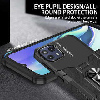 Dành Cho Motorola Moto G50 5G Ốp điện thoại PC Cứng Lưng Mềm TPU Edge Bảo Vệ Camera Vòng Giá Đỡ Chân Đế Chống Sốc Mỏng Bao