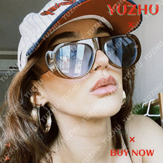 (Yuzhu) Kính râm Aviator khung một mảnh dành cho nữ Kính râm khung cỡ lớn thời trang cổ điển