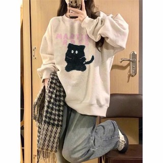 Áo Sweater Martina Rose, Áo Nỉ Thu Đông Bo Xịn |Xò Form Rộng