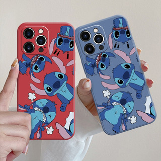 Ốp Điện Thoại TPU Mềm Cho iPhone 16 15 13 14 12 11 Pro Max 7 8 X XR XS Max Ngộ nghĩnh Stitch Hoạt Hình Dễ Thương