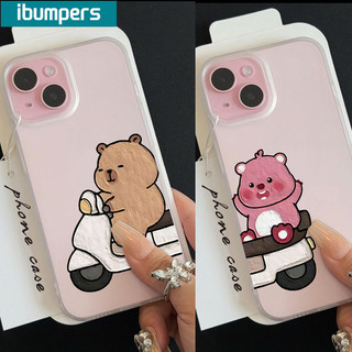 ibumpers Ốp Lưng iPhone Dễ Thương Capybara Loopy Họa Tiết Cặp Đôi Dành Ốp điện thoại Trong Suốt Mờ TPU Silicon Mềm Chống Sốc Cho Iphone 16 15 14 12 13 11 Pro Max IP 7 8 Plus Iphon X Xs XR Xs Max