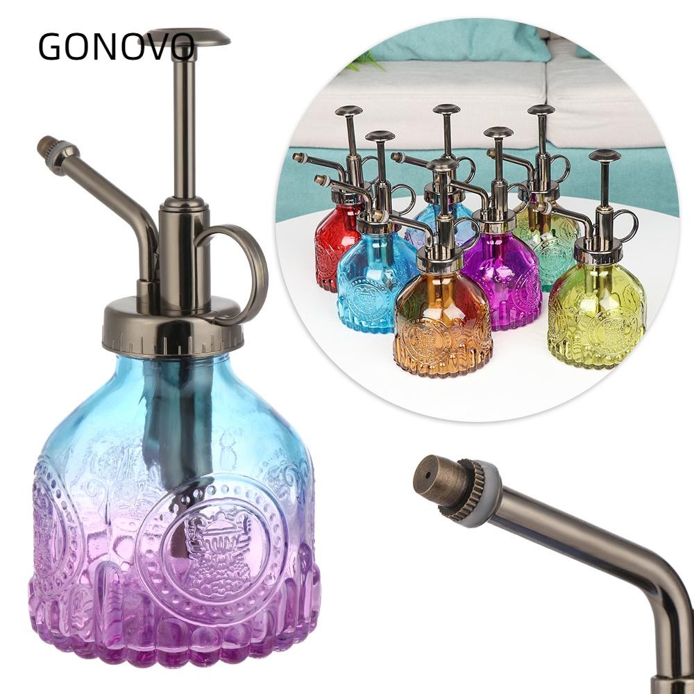 GONOVO Retro Watering Can Glass Gardening Tool Spray Bottle Fine Mist ...