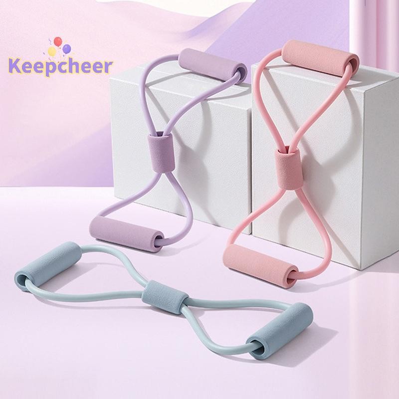[Keepcheer] Dây kháng lực Phụ kiện tập thể dục Yoga Dây kéo cao su Thiết bị tập thể dục và tập thể dục dành cho nữ Tập thể dục cổ co giãn [Mới]