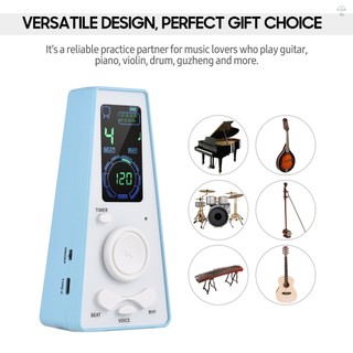 Metronome kỹ thuật số điện tử có hẹn giờ Metronome điện tử đa năng có điều khiển âm lượng và tốc độ đánh bại, chạy bằng pin hoặc cáp USB, cho đàn Guitar đàn Violin trống