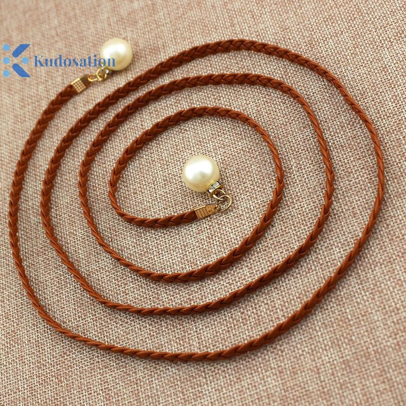 Kudosation Sáng Tạo Mỏng Thắt Lưng Mô Phỏng Ngọc Trai Co Giãn Thắt Lưng Nữ Đầm Váy Trang Trí Quà Tặng Thắt Lưng Nữ