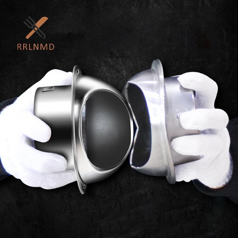 Rrlnmd Nắp thép không gỉ cho lỗ thông gió tường, ống thông gió tròn hệ thống HVAC, máy sấy