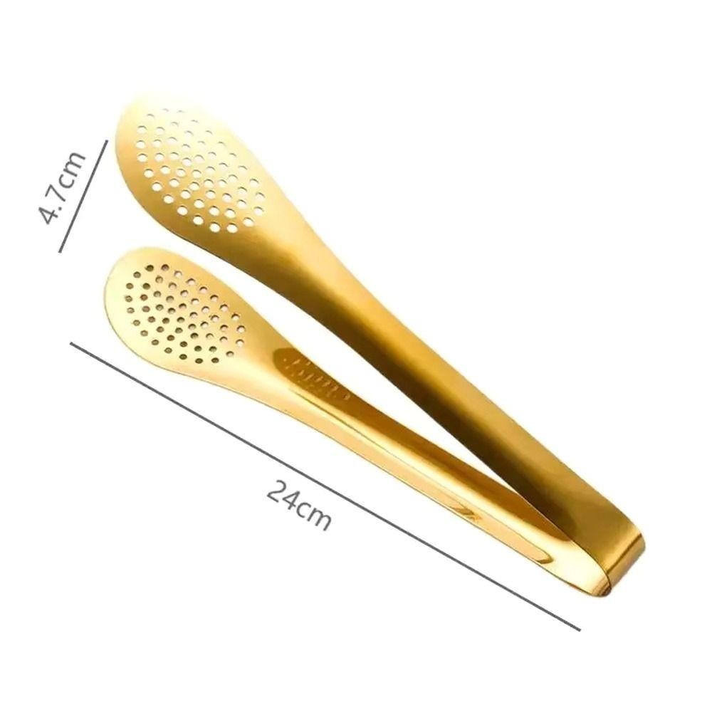 JIGK 1 Cái Dụng Cụ Nhà Bếp, Bộ Đồ Ăn Lẩu Vàng Chống Trơn Trượt, Tay Cầm Thoải Mái Bền Đẹp Có Giá Để Đồ Thìa Gia Vị Bằng Thép Không Gỉ 304 Nướng BBQ