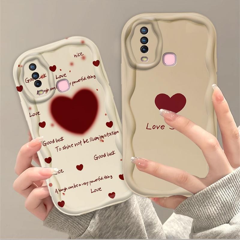 Vỏ Silicon Hoạt Hình Cho VIVO Y17 / VIVO Y12 / Y12i / VIVO Y15 / VIVO 1906 Xu Hướng 3D TPU Mềm Dễ Thương Kem Cặp Đôi Cô Gái Thư Tình Thẩm Mỹ Ốp Điện Thoại Chống Sốc