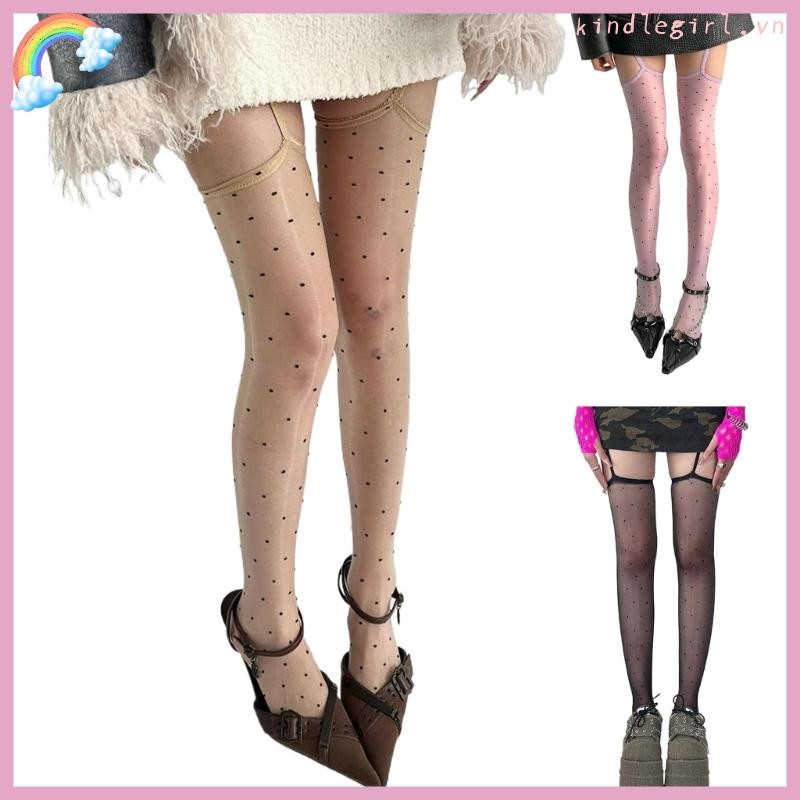 Vua Đùi Garter Vớ Bóng Sheer Kiểm Soát Top Quần Cho Nữ Garter Thắt Lưng Quần Suspender Quần Dạo Phố
