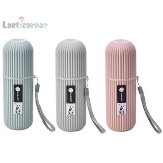 Lostcorner Kem Đánh Răng Di Động Bàn Chải Đánh Răng Bảo Vệ Hộp Đựng Du Lịch Cắm Trại Hộp Bảo Quản Mới