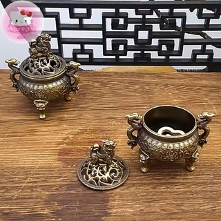 Moonlights Vintage Hợp Kim Hương Đốt Dính Giá Đỡ Ba Chân Rỗng Ra Gỗ Đàn Hương Đốt Trà Lễ Trang Trí Nhà Cửa EN