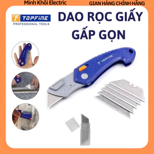 Dao rọc giấy cán xếp gấp gọn TOPFINE,dao rọc cáp,dao gấp rọc cáp,dao cắt mép,dao cắt mica,dao gập rọc giấy,dao trổ,dao