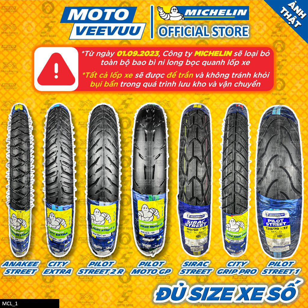 [MTVV] Vỏ lốp xe máy MICHELIN Pilot Street 2 Anakee Moto GP City Extra ...