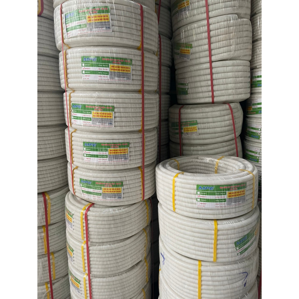 Ống ruột gà MPE phi 16/20/25/32 – Ống luồn dây điện chính hãng, cao cấp