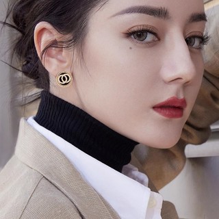 Bông tai đen 2025 mới độc đáo nhẹ sang trọng bông tai cao cấp nữ