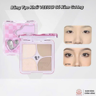 [NEW] Bảng Phấn Bắt Sáng Và Tạo Khối VEECCI Tự Nhiên Lâu Trôi Chống Nước 8.6g Bản Mới