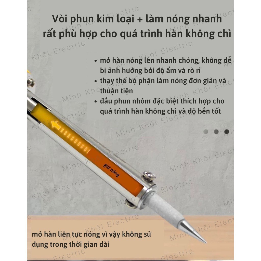 Mỏ hàn nhiệt Linbon L0601, mỏ hàn thiếc,tay hàn nhiệt 60W/100W,mỏ hàn chì,máy hàn,bút hàn thiếc,bút hàn điện,mỏ hàn xung