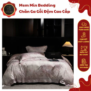 Bộ Chăn Ga Gối Tencel Mềm Mại Thiết Kế Họa Tiết Đậm Chất Hội Họa Sang Trọng Nghệ Thuật - MemMinbedding Luxury