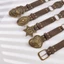 Thắt lưng ESSENCEH da PU grommet style Y2K Gothic Steampunk cho nữ