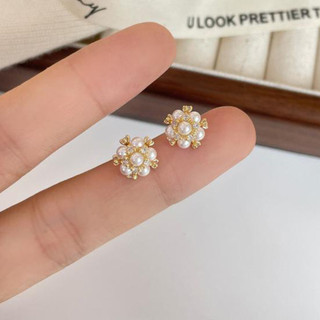 Bộ Ba Mảnh Cổ Tích Ngọt Ngào Nhỏ Tinh Tế Bông Tai Ngọc Trai Kết Hợp Phong Cách Mới Hợp Thời Trang Niche Bông Tai Đơn Giản