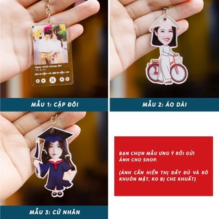 Móc Khóa Chibi Mica - In Theo Yêu Cầu, Thiết Kế Xinh Yêu