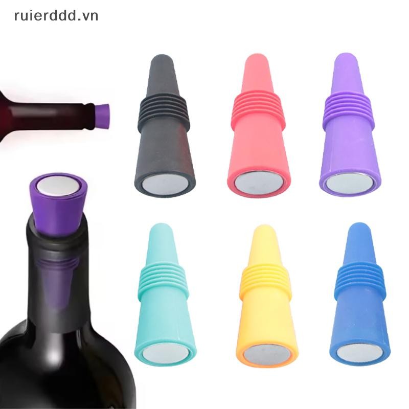 # ruierdd # Nút chai rượu vang silicon Phụ kiện rượu Whisky Bia chống rò rỉ Champagne Gần hơn Nút chai rượu vang Nắp đậy Thanh bếp Dụng cụ.