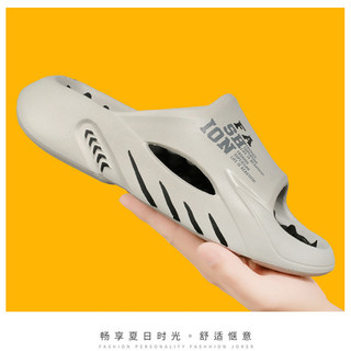 Dép lê nam mùa hè đi ra ngoài sành điệu thể thao đi bộ cảm giác chống trơn trượt chống mùi hôi đi biển Ngoài Trời Size Lớn Dép lê