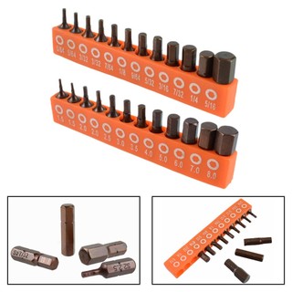 [Fuxin] 12 / 24 Bộ tuốc nơ vít lục giác từ tính 25mm 1 / 4in Mũi điều khiển chuôi lục giác
