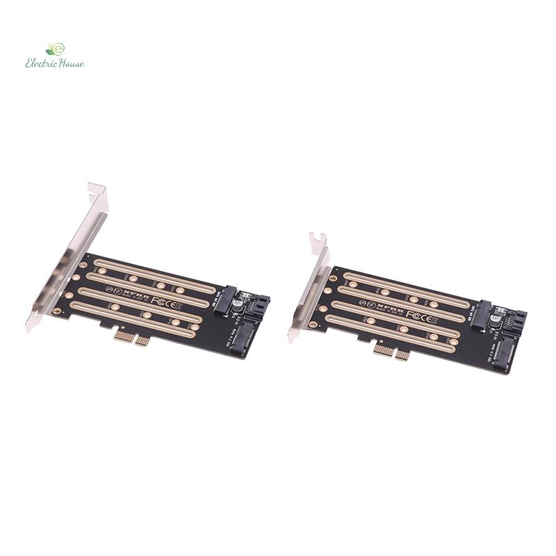 [Nhà Điện] 1 PC NVMe M.2 SSD Sang PCIe 3.0 4.0 x4, SATA M.2 SSD Sang SATA Bộ Chuyển Đổi Đa Năng Có Giá Đỡ mới