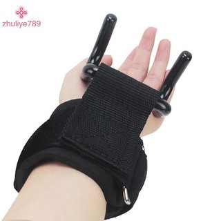 < zhuliye789 > Thể dục Cử tạ Bảo vệ lòng bàn tay Kéo lên Móc cổ tay Thanh ngang Thiết bị thể thao Huấn luyện sức mạnh Móc hỗ trợ tay
