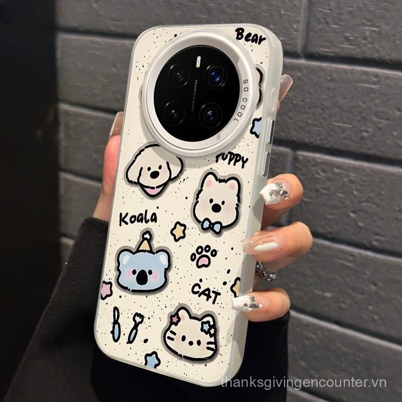 Ốp điện thoại cho Honor Magic 7pro 6pro 5pro 4pro 7 6 5 4 Pro, vỏ bọc hoạt hình động vật, mới, lỗ lớn, chống rơi, vỏ bảo vệ cứng dễ thương