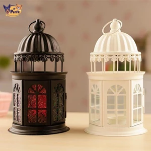 Perfk Đèn Lồng Nến Trang Trí Nhà Cổ Điển Châu Âu Trang Trí Nến Trang Trí Cho Lò Sưởi Mantle Khách sạn Đám Cưới Lễ Tạ Ơn