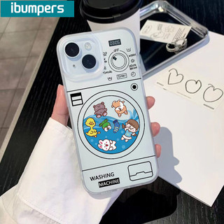 ibumpers Ốp Lưng iPhone Hàn Quốc Cute Hoạt Hình Họa Tiết Ốp Điện Thoại Trong Suốt Mềm TPU nhám Mờ Mềm Chống Sốc Chống Bẩn Cho Iphone 16 15 14 12 13 11 Pro Max IP 7 8 Plus X XS XR