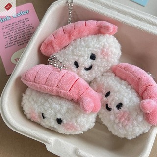 ALIK Sweet Sushi Sang Trọng Búp Bê Nhồi Bông Mềm Búp Bê Móc Khóa Xe Chìa Khóa Ba Lô Mặt Dây Chuyền Túi Đi Học Trang Trí Cặp Đôi Quà Tặng VN