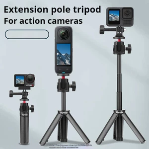 Dành Cho DJI POCKET4 / 3 / Insta360X5 / 360 Ace pro2 Cực Nối Dài Chân Máy Hành Động 5pro Mở Rộng Selfie Stick Holder X4 Camera Hành Động Phụ Kiện Đa Năng