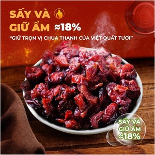 Nam Việt Quất Sấy Khô Không Đường 100G-200G-500G nguyên liệu chế biến Granola, thanh dinh dưỡng, trộn salat, kẹo Nougat…