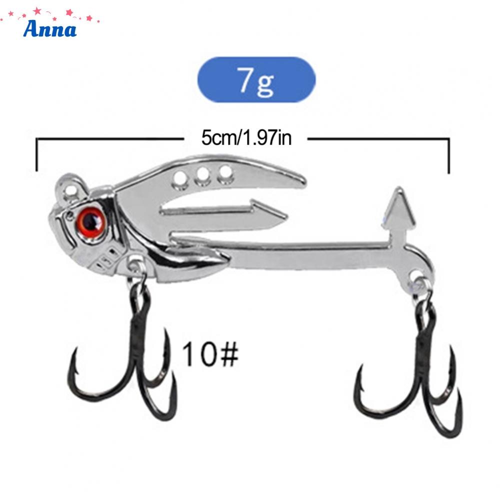 【Anna】Metal Bait Adjustable Action Fishing Spoon Lures Long Cast Vib Road Bait