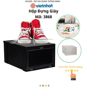 Hộp Đựng Giày Chống Bụi Bẩn, Nhựa ABS Bền Đẹp Chính Hãng Việt Nhật (mã 3869)