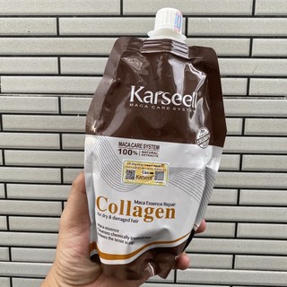 Kem hấp dầu Collagen Karseell Maca Essence Repair siêu mềm mượt Ý 500ml ( mới 2024)
