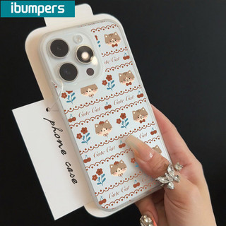 ibumpers Ốp Lưng iPhone hàn quốc đơn giản hoa in hình Ốp Điện Thoại TPU Trong Suốt Mềm nhám mờ Chống Sốc Chống Bẩn Cho Iphone 16 15 14 12 13 11 Pro Max IP 7 8 Plus X XS XR