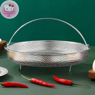 Moonlights Giỏ hấp thực phẩm bằng thép không gỉ Nồi áp suất Giỏ hấp có tay cầm Lưới hấp Bộ lọc thoát nước Dụng cụ nấu ăn EN