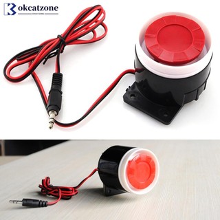Okcatzone Chuông báo động áp điện còi báo động chống trộm Có dây 12v 24V 220V 120db Báo động âm thanh Mini có dây còi báo động F7S7